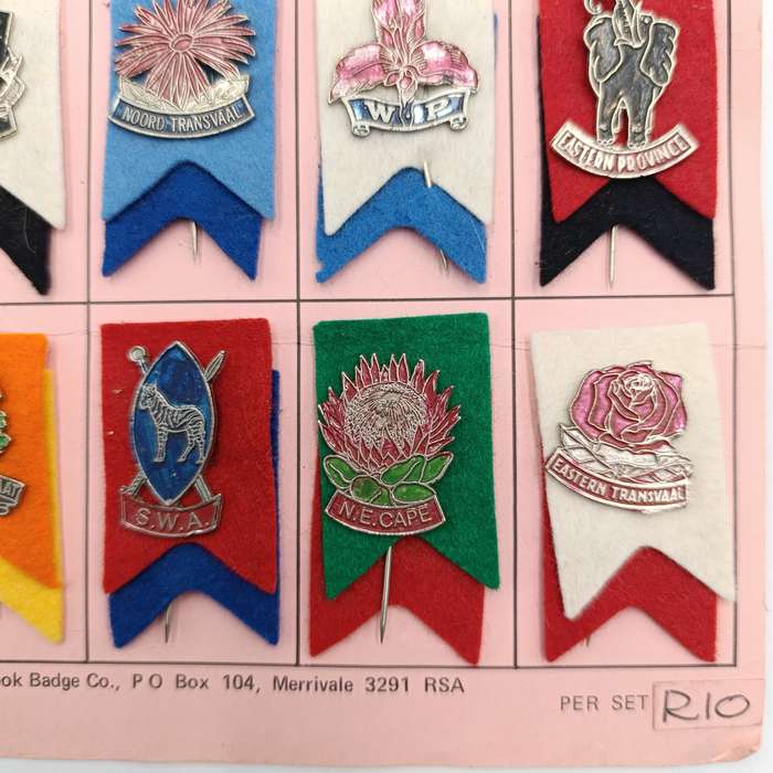 Full set of 1980 Lions Rugby tour lapel pin badges
