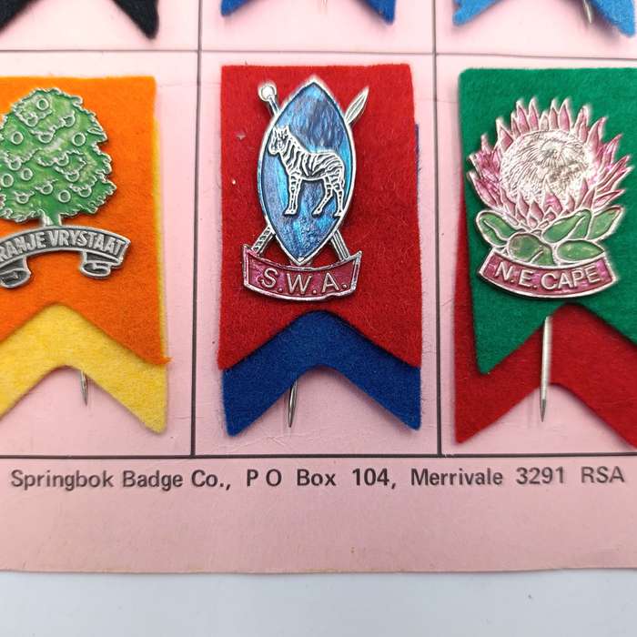 Full set of 1980 Lions Rugby tour lapel pin badges