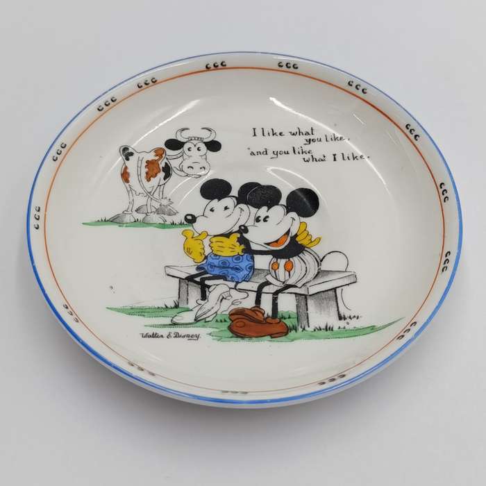 Vintage Royal Paragon Mickey Mouse series saucer