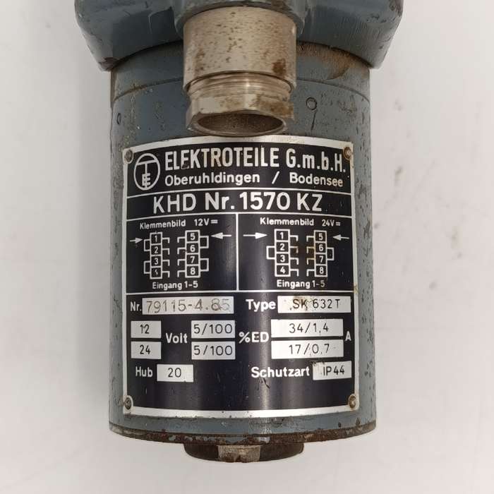 Vintage starter solenoid for SADF Ratel armoured car