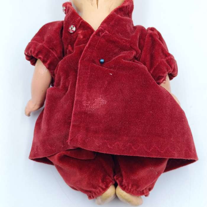 Vintage Composite Doll with hand made suit