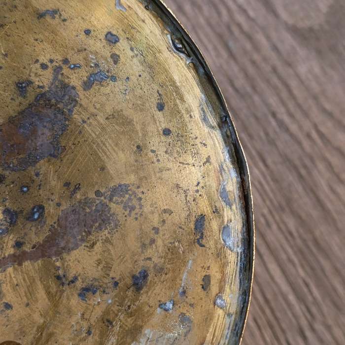 Vintage brass flower planter pot