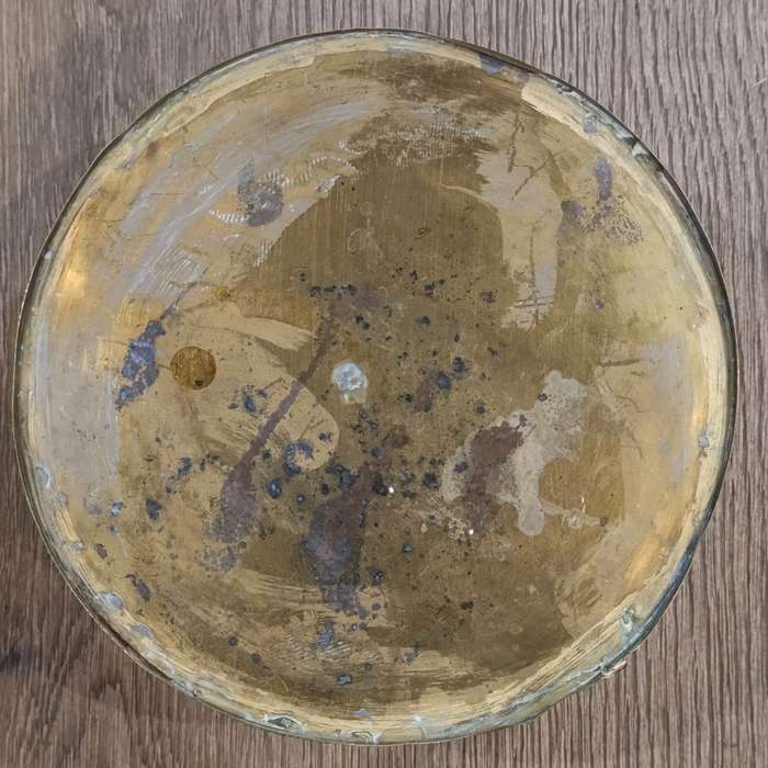 Vintage brass flower planter pot