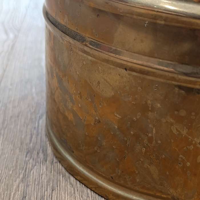 Vintage brass flower planter pot