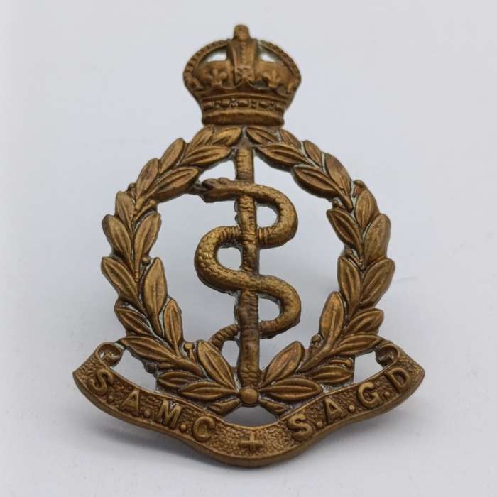 WW2 SA Medical Corps beret?collar badge