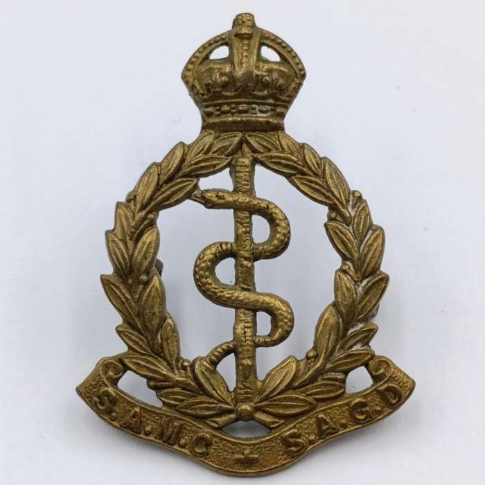 WW2 SA Medical Corps beret/collar badge