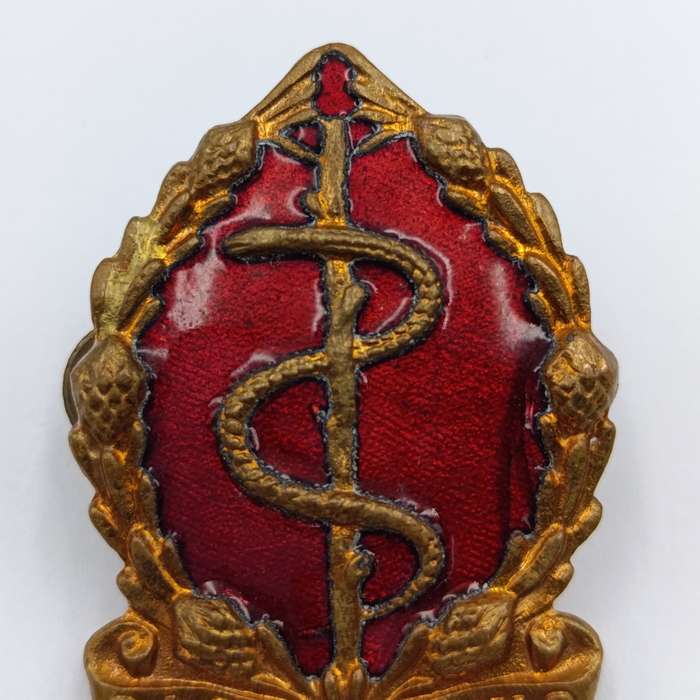 SA Medical Corps cap and collar badges set