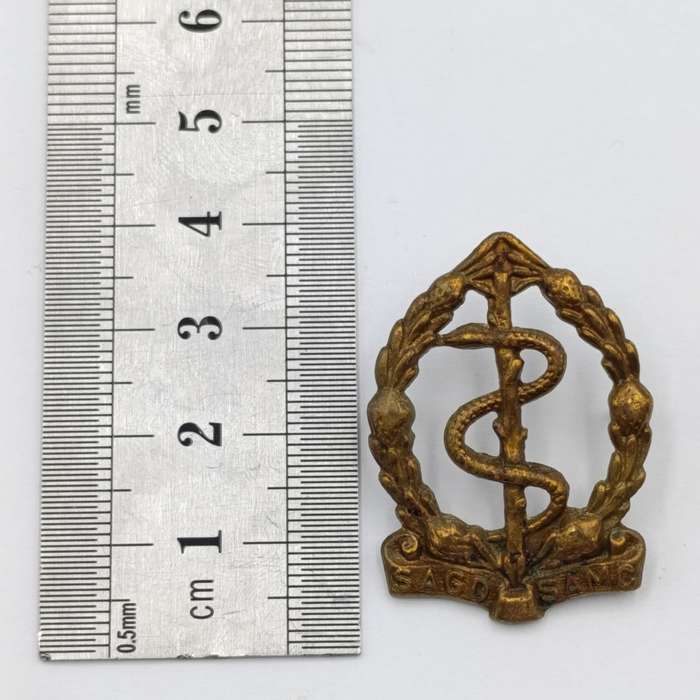 SA Medical Corps Cap and collar badges set