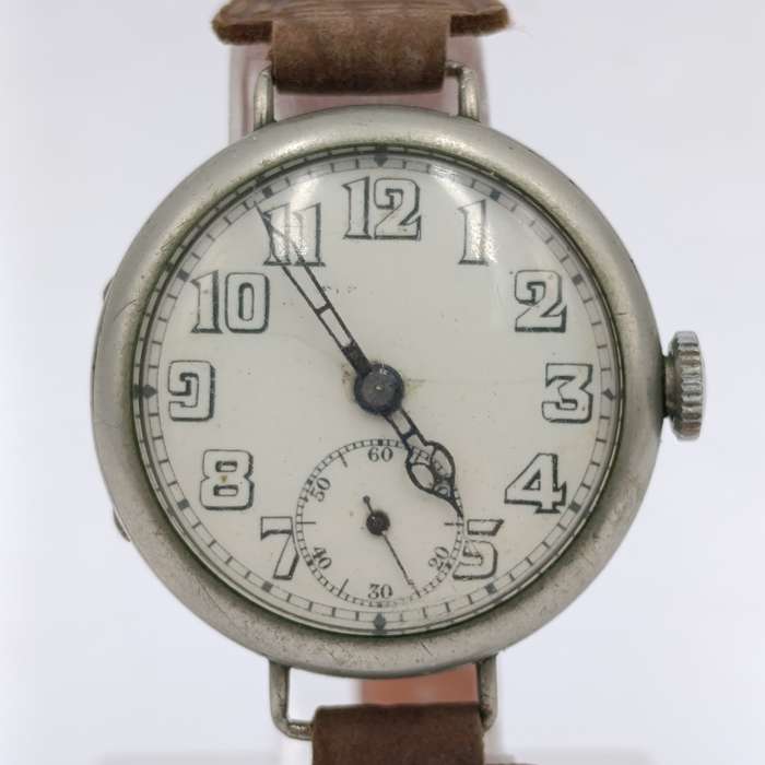 Antique manual wind ladies trench watch - working