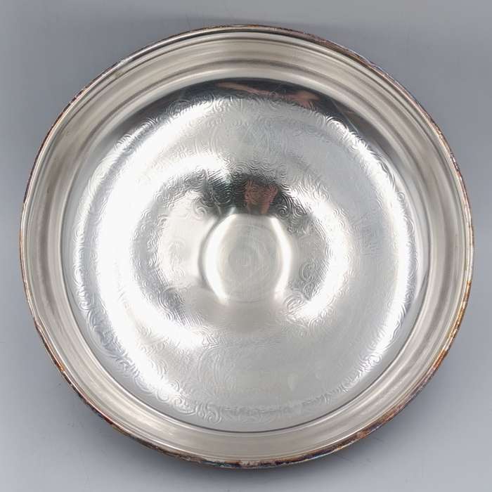 Vintage silverplated serving dish with lid