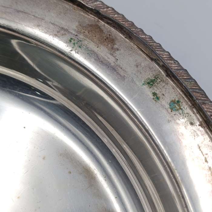 Vintage silverplated serving dish with lid