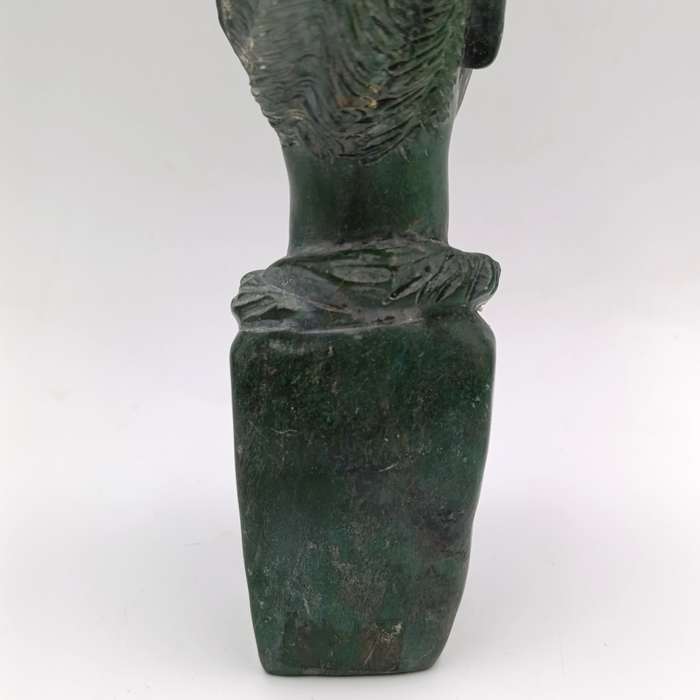 African woman green opal stone carving by Caleb Samhere