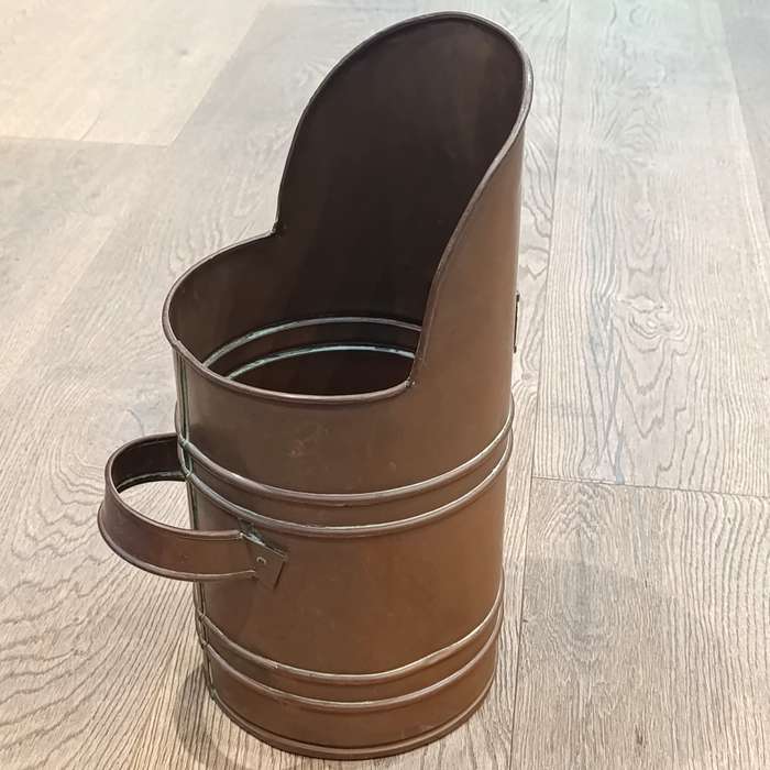 Vintage Copper coal scuttle bucket