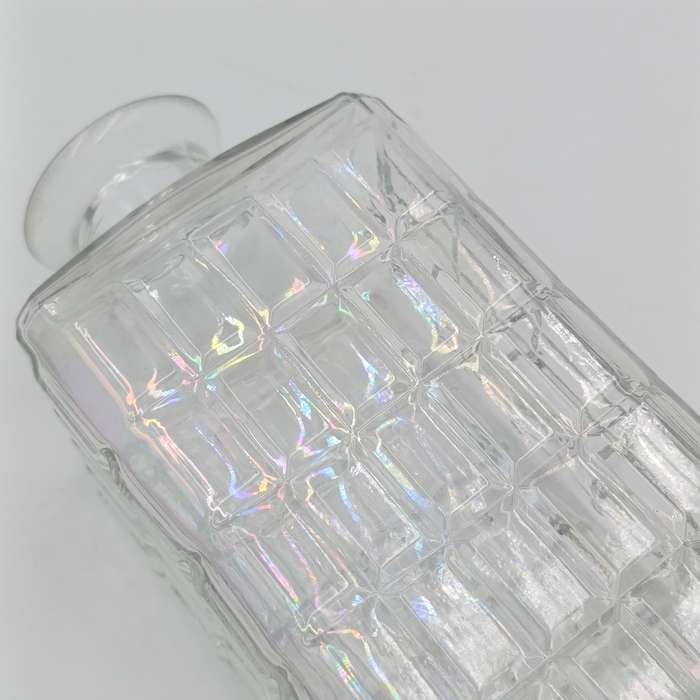 Vintage glass square decanter