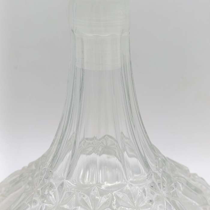Vintage glass ship's decanter