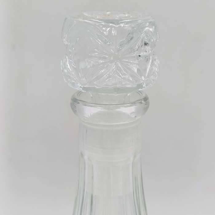 Vintage glass ship's decanter