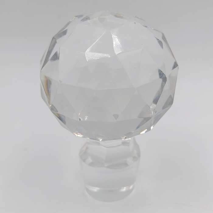 Vintage crystal square decanter
