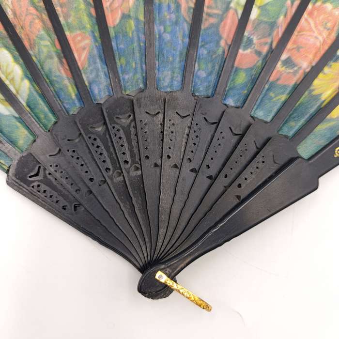 Vintage flower pattern Chinese hand fan
