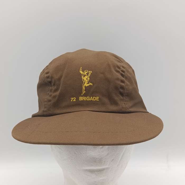 SADF signal corps 72 Brigade nutria flap cap - sweat band loose