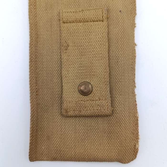 WW2 SA Union Defence Force pouch with military issued slide Ruler