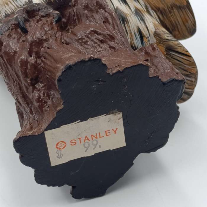 Handpainted resin owl figurine