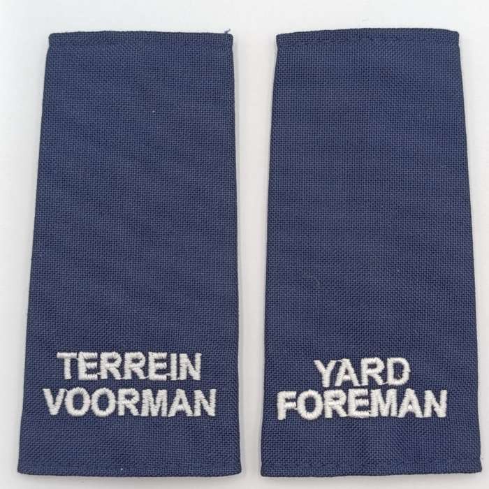 Pair of SA Railway Yard Foreman rank epaulettes