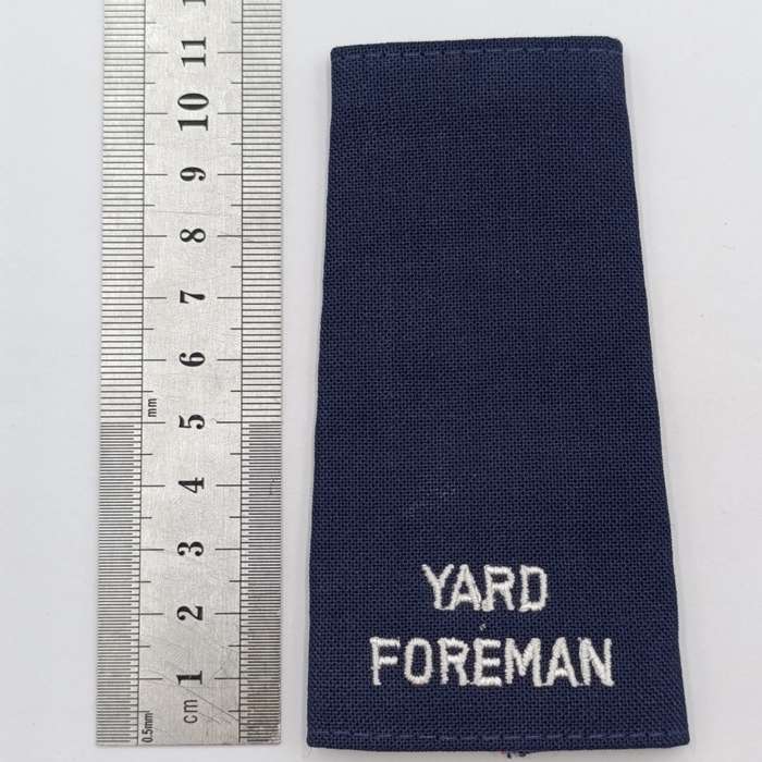 Pair of SA Railways Yard Foreman rank epaulettes