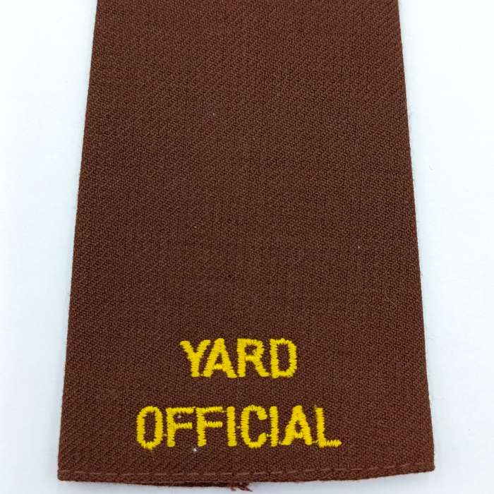 Pair of SA Railways Yard official rank epaulettes