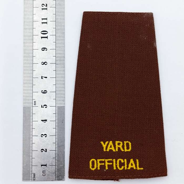 Pair of SA Railways Yard official rank epaulettes