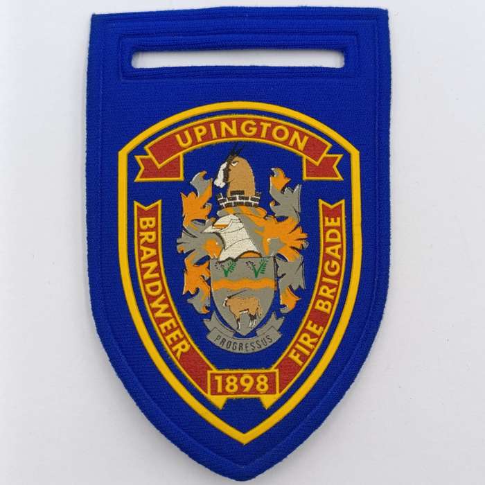 Pair of Upington Fire Brigade tupperware flashes