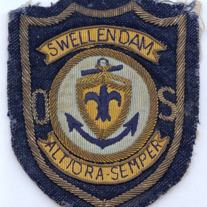 Vintage Swellendam Municipal Service bullion wire cloth badge