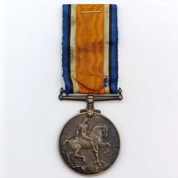Pair of WW1 medals issued to Pte. F.W Geisler, 1st SA Infantry
