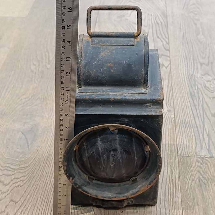 Vintage SA Railways red signal lantern