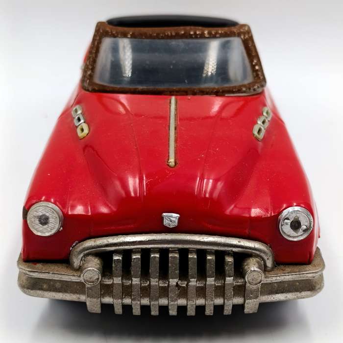 Vintage tin plate Buick Sedan friction toy car - no steering wheel