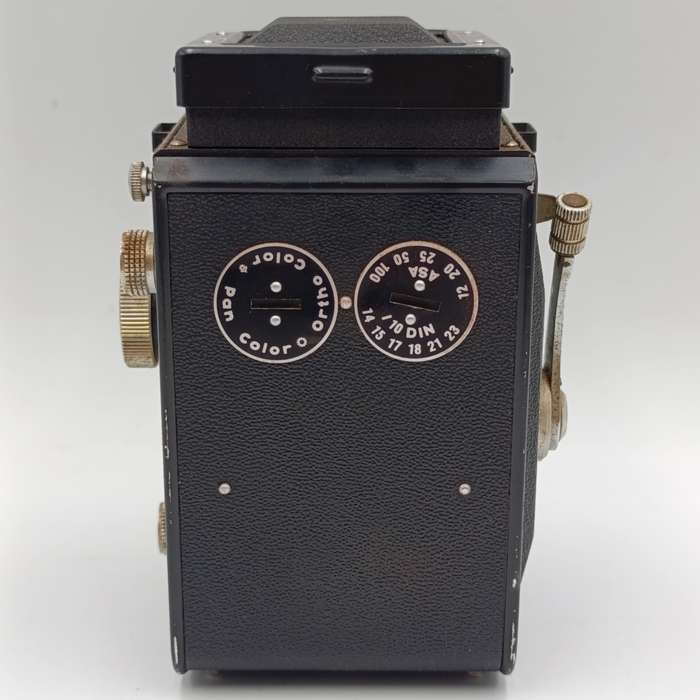 Rollop lippische camerafabric camera in original leather case - excellent condition
