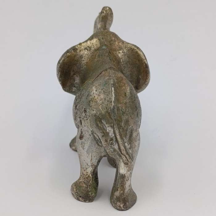 Lion and Elephant miniature figurines - metal