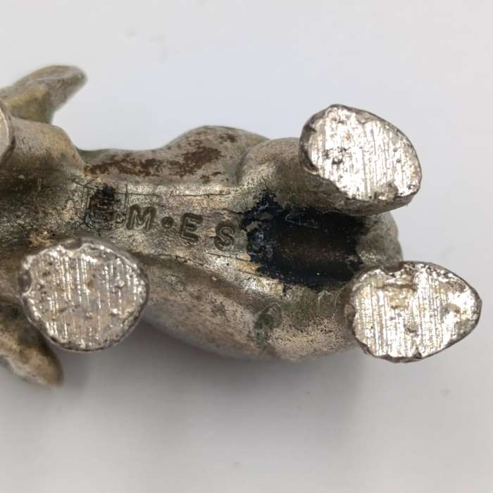 Lion and Elephant miniature figurines - metal