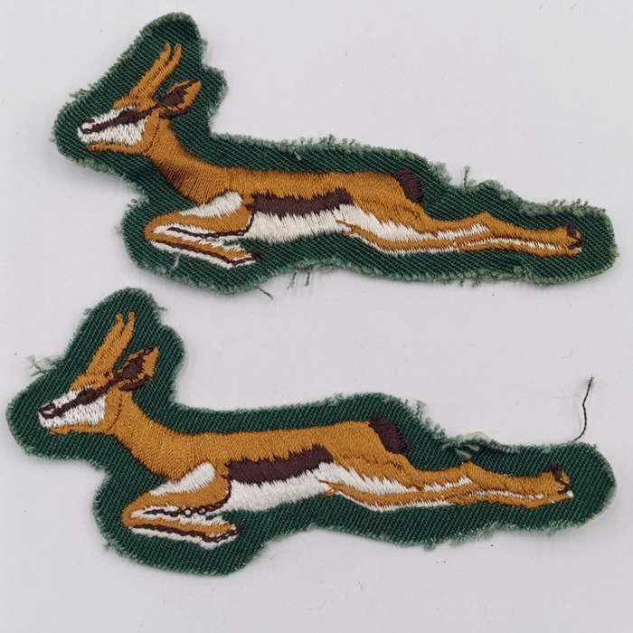 Pair of 1960's Springbok Rygby original badges - Given by springbok player to my client