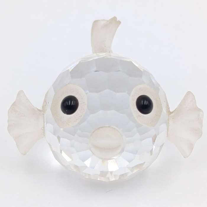 Swarovski crystal mini Puffer Fish figurine