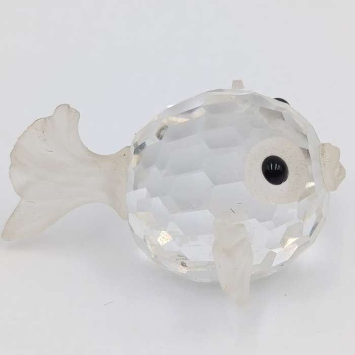 Swarovski crystal mini Puffer Fish figurine