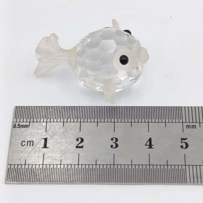 Swarovski crystal mini Puffer Fish figurine
