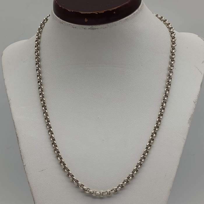 Sterling silver Fabio's necklace - weighs 17.9g - length 45cm