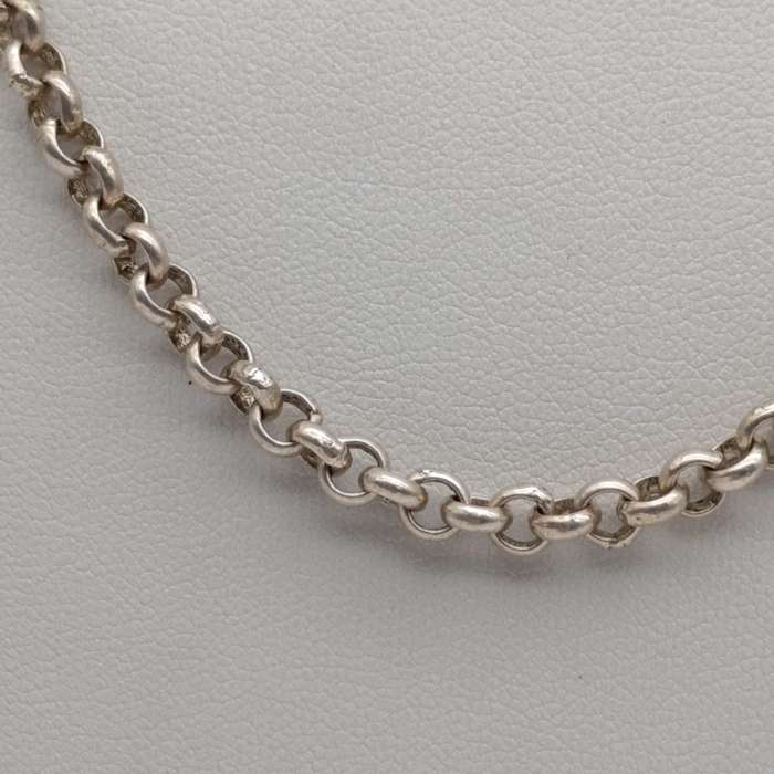 Sterling silver Fabio's necklace - weighs 17.9g - length 45cm