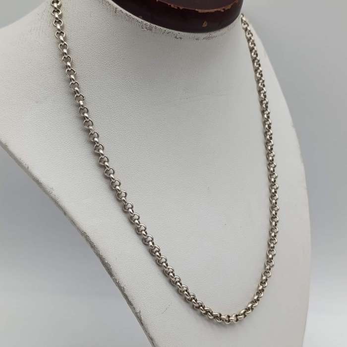 Sterling silver Fabio's necklace - weighs 17.9g - length 45cm