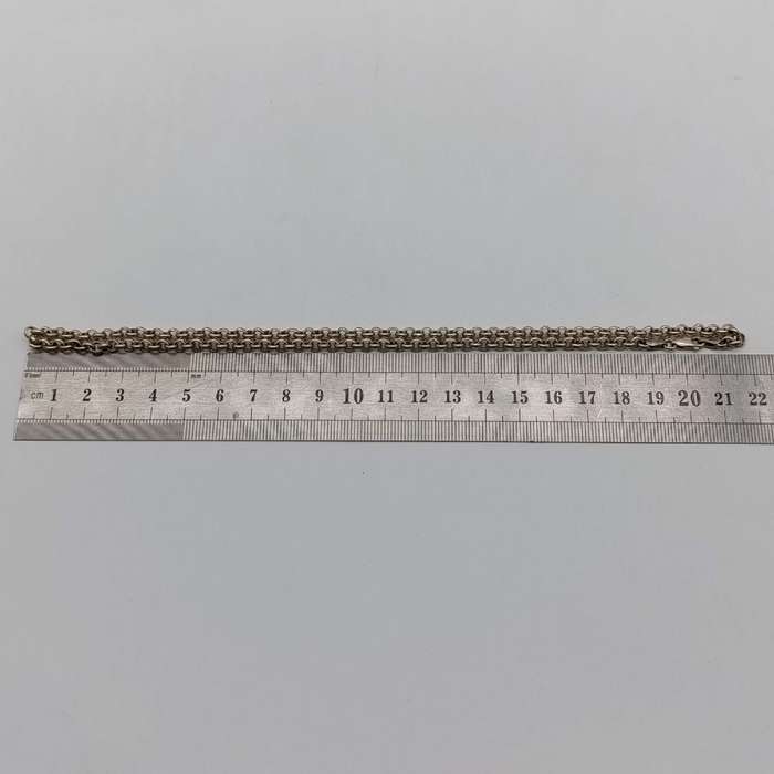 Sterling silver Fabio's necklace - weighs 17.9g - length 45cm