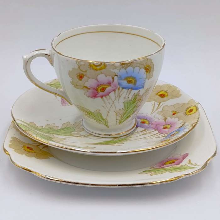 Vintage Royal Standard porcelain trio