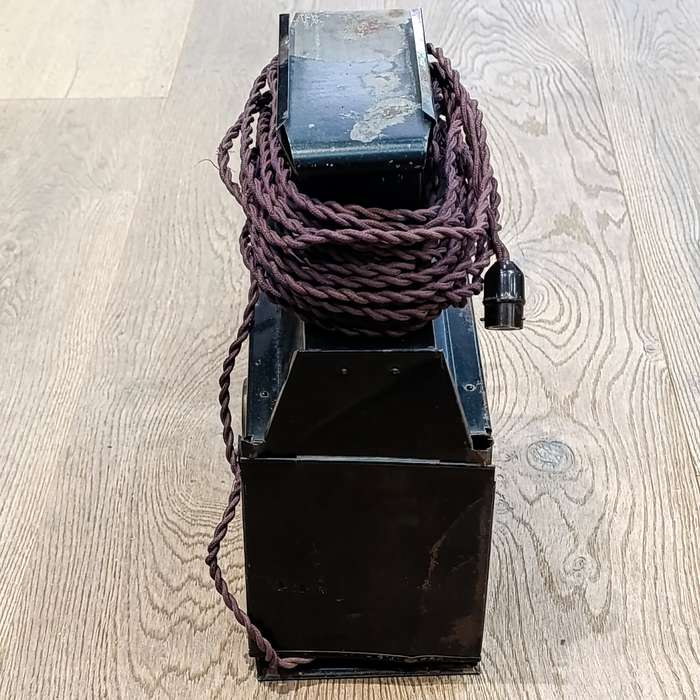 Antique Magic Lantern projector with 56 glass slides
