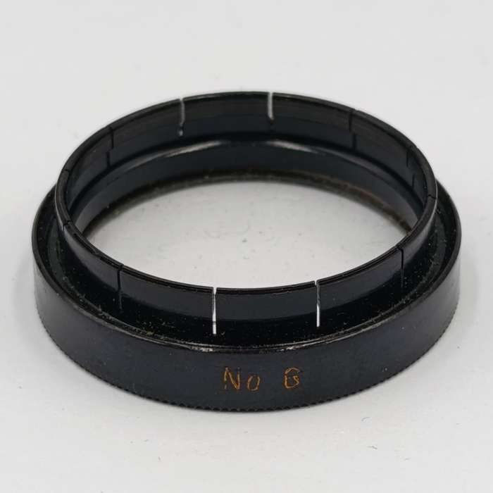 Lot of 3 Antique No.6 lens filters in case