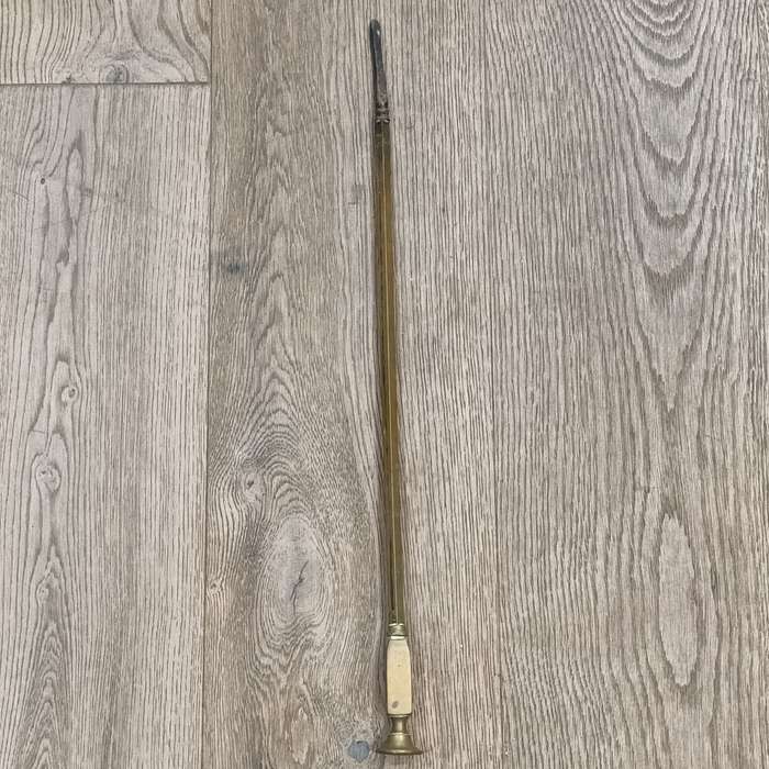 Set of 3 vintage brass fire tools