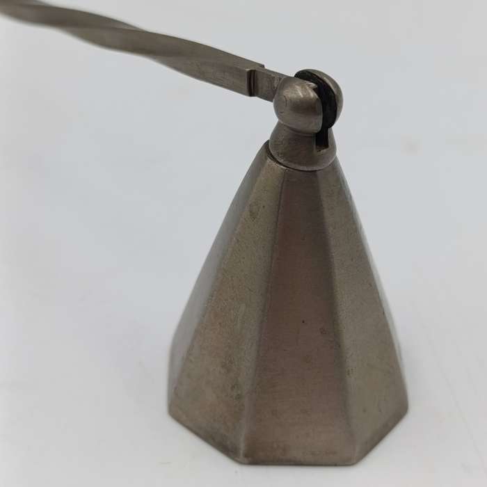 Vintage white brass candle snuffer